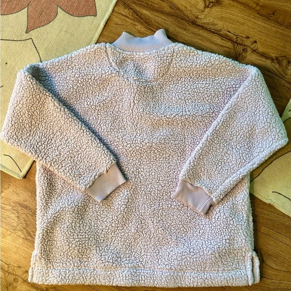 Aerie Dream Sherpa Lilac Color, Quarter Zip, size Med. like new - Picture 7 of 7